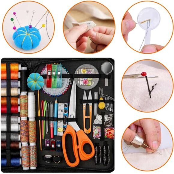 Sewing Kit for Adults,Maxfanay Needle and Thread Kit for Sewing,Professional - Picture 6 of 7